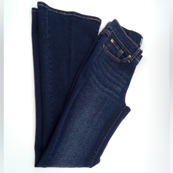 Levi Strauss Curvy Bootcut Signiture Dark Wash Blue Jeans Y2K Early 2000's 4M - Picture 9 of 16